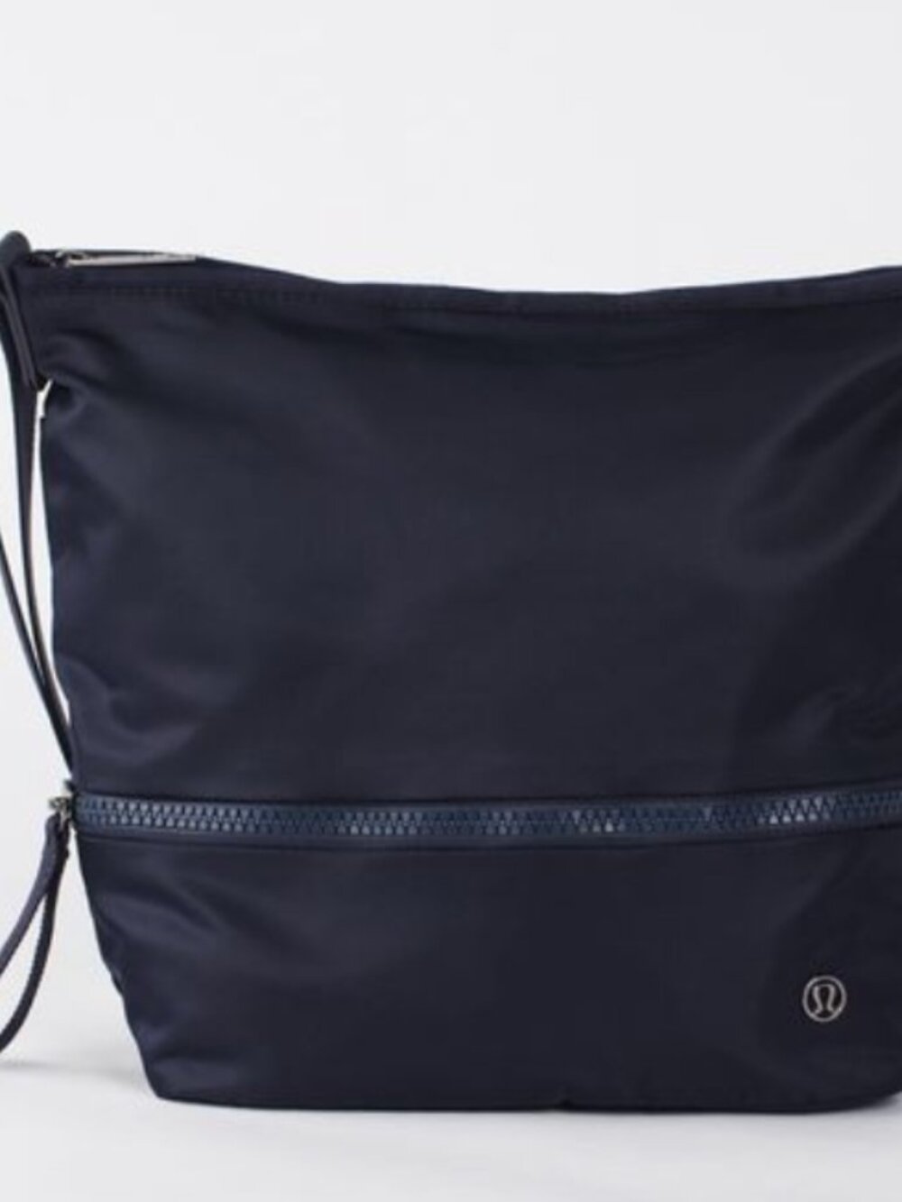 Lululemon Go Lightly Black Nylon Crossbody Bag Adjustable Strap Zip Pockets